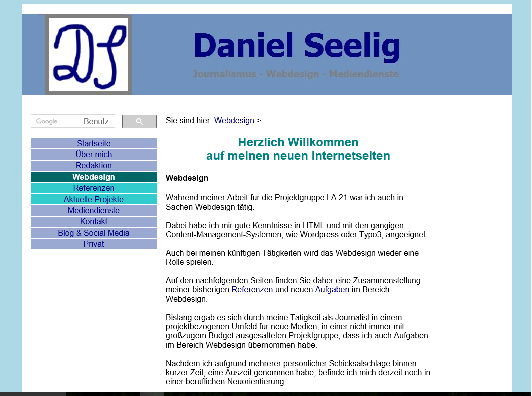 Daniel Seelig Homepage - Bild kann leider nicht angezeigt werden